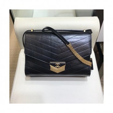 Chanel 2019 Leather Women Large Shoulder Bag,23CM - 샤넬 2019 레더 여성용 라지 숄더백,CHAB0939,23CM,블랙