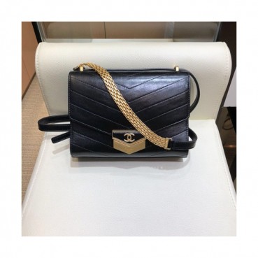 Chanel 2019 Leather Women Small Shoulder Bag,19CM - 샤넬 2019 레더 여성용 스몰 숄더백,CHAB0938,19CM,블랙