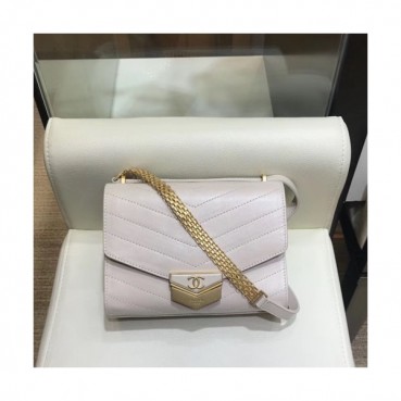 Chanel 2019 Leather Women Small Shoulder Bag,19CM - 샤넬 2019 레더 여성용 스몰 숄더백,CHAB0934,19CM,아이보리