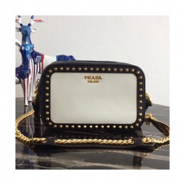 Prada 2019 Stud Chain Shoulder Bag,21cm - 프라다 2019 여성용 스터드 체인 숄더백 ,1BH103