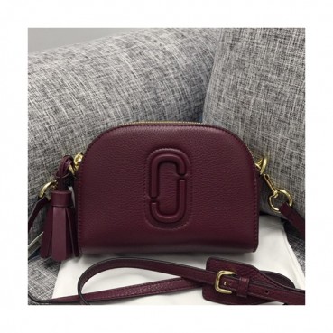 Mark Jacobs 2019 Leather Women Shoulder Bag,20cm - 마크제이콥스 2019 레더 여성용 숄더백,MJB0065 ,20cm,와인