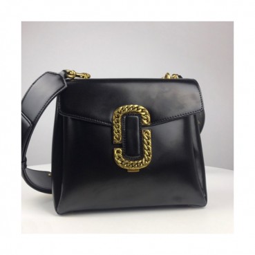 Mark Jacobs 2019 Leather Women Shoulder Bag,24cm - 마크제이콥스 2019 레더 여성용 숄더백,MJB0057 ,24cm,블랙