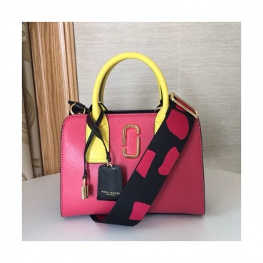 Mark Jacobs 2019 Leather Women Tote Shoulder Bag,25cm - 마크제이콥스 2019 레더 여성용 토트 숄더백,MJB0045 ,25cm,핫핑크