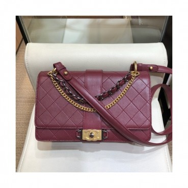 Chanel 2019 Leather Large Shoulder Bag ,25CM - 샤넬 2019 레더 여성용 라지 숄더백  CHAB0922,25CM,레드
