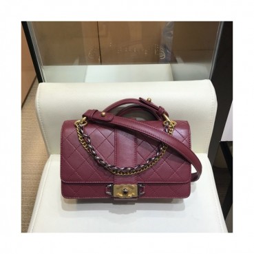 Chanel 2019 Leather Small Shoulder Bag ,22CM - 샤넬 2019 레더 여성용 스몰 숄더백  CHAB0918,22CM,레드