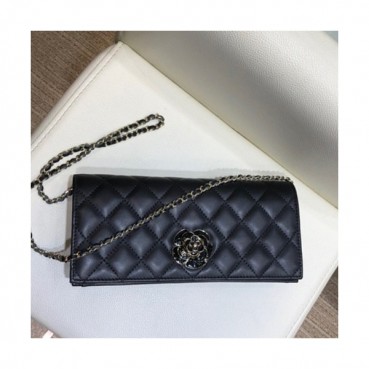 Chanel 2019 Women Leather Chain Shoulder Bag ,22CM - 샤넬 2019 여성용 레더 체인 숄더백,CHAB0912,22CM,블랙