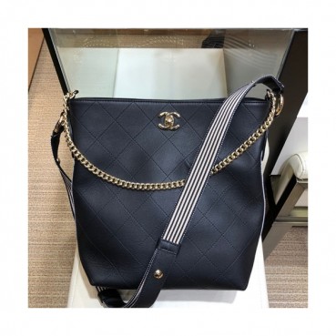 Chanel 2019 Women Tote Shoulder Bag,24CM - 샤넬 2019 여성용 토트 숄더백 CHAB0867,24CM,블랙