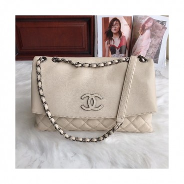Chanel 2019 Women Leather Chain Shoulder Bag ,32CM - 샤넬 2019 여성용 레더 체인 숄더백,CHAB0863,32CM,아이보리