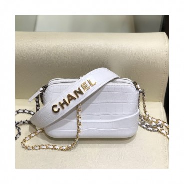 Chanel 2019 Women Gabrielle Leather Chain Shoulder Bag ,19CM - 샤넬 2019 여성용 가브리엘 레더 체인 숄더백,CHAB0854,19CM,화이트