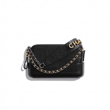 Chanel 2019 Women Gabrielle Leather Chain Shoulder Bag ,19CM - 샤넬 2019 여성용 가브리엘 레더 체인 숄더백,CHAB0852,19CM,블랙