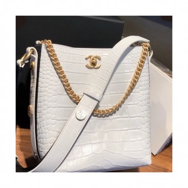 Chanel 2019 Women Leather Shoulder Bag ,23CM - 샤넬 2019 여성용 레더 숄더백 CHAB0846,23CM,화이트