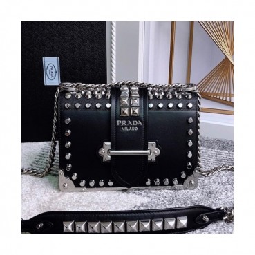 Prada 2019 Cahier Leather Shoulder Bag,20cm - 프라다 2019 카이에 레더 여성용 숄더백 ,1BD045