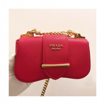 Prada 2019 Sidonie Saffiano Chain Shoulder Bag,21.5cm - 프라다 2019 여성용 시도니 사피아노 체인 숄더백 ,1BD219