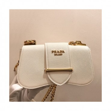 Prada 2019 Sidonie Saffiano Chain Shoulder Bag,21.5cm - 프라다 2019 여성용 시도니 사피아노 체인 숄더백 ,1BD219