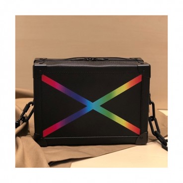 Louis Vuitton 2019 Soft Trunk Shoulder Bag,25cm - 루이비통 2019 소프트 트렁크 숄더백 M44428,LOUB1477,25cm,블랙