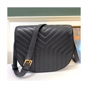 Saint Laurent 2019 Leather Shoulder Bag,26.5CM - 입생로랑 2019 레더 여성용 숄더백,3715, SLB0434,26.5CM,블랙
