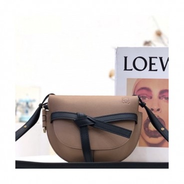 Loewe 2019 Gate Small Shoulder Bag,20CM - 로에베 2019 게이트 스몰 숄더백 ,LOEB0257, 20CM,다크베이지브라운