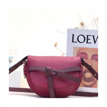 Loewe 2019 Gate Small Shoulder Bag,20CM - 로에베 2019 게이트 스몰 숄더백 ,LOEB0251, 20CM,퍼플레드