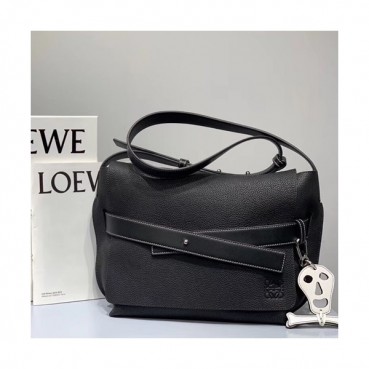 Loewe 2019 Messenger Shoulder Bag, 32CM - 로에베 2019 남성용 메신저 숄더백 ,LOEB0205, 32CM,블랙