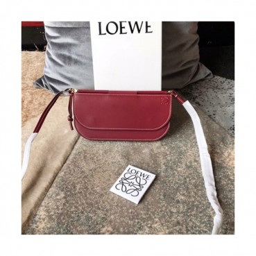 Loewe 2019 Gate Pochette Shoulder Bag, 21CM - 로에베 2019 게이트 포쉐트 숄더백 ,LOEB0201,21CM,레드