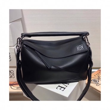 Loewe 2019 Puzzle Medium Shoulder Bag, 29CM - 로에베 2019 퍼즐 미듐 숄더백 ,LOEB0194, 29CM,블랙