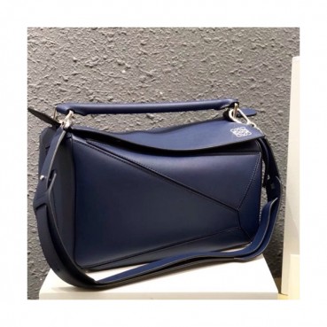 Loewe 2019 Puzzle Medium Shoulder Bag, 29CM - 로에베 2019 퍼즐 미듐 숄더백 ,LOEB0188, 29CM,네이비