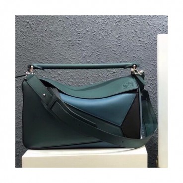 Loewe 2019 Puzzle Medium Shoulder Bag, 29CM - 로에베 2019 퍼즐 미듐 숄더백 ,LOEB0181, 29CM,청색+블루
