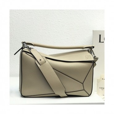 Loewe 2019 Puzzle Medium Shoulder Bag, 29CM - 로에베 2019 퍼즐 미듐 숄더백 ,LOEB0169, 29CM,오트밀