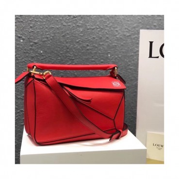 Loewe 2019 Puzzle Small Shoulder Bag, 24CM - 로에베 2019 퍼즐 스몰 숄더백 ,LOEB0159, 24CM,레드