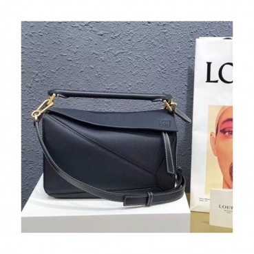Loewe 2019 Puzzle Small Shoulder Bag, 24CM - 로에베 2019 퍼즐 스몰 숄더백 ,LOEB0157, 24CM,블랙