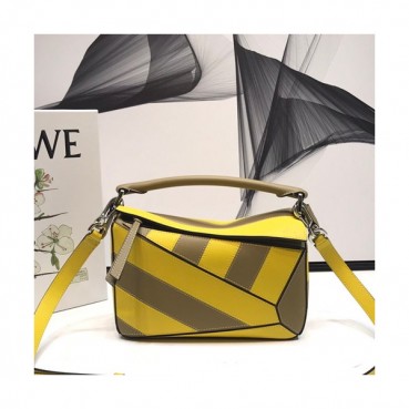 Loewe 2019 Puzzle Small Shoulder Bag, 24CM - 로에베 2019 퍼즐 스몰 숄더백 ,LOEB0149, 24CM,옐로우