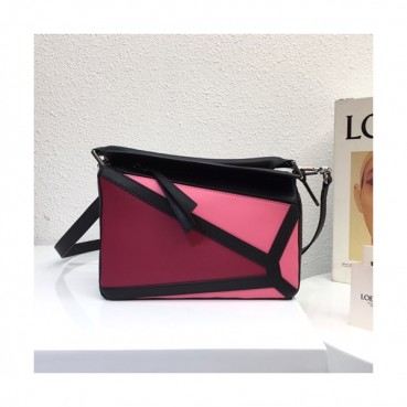 Loewe 2019 Puzzle Small Shoulder Bag, 24CM - 로에베 2019 퍼즐 스몰 숄더백 ,LOEB0147, 24CM,와인