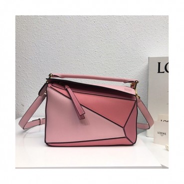 Loewe 2019 Puzzle Small Shoulder Bag, 24CM - 로에베 2019 퍼즐 스몰 숄더백 ,LOEB0140, 24CM,핑크
