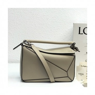 Loewe 2019 Puzzle Small Shoulder Bag, 24CM - 로에베 2019 퍼즐 스몰 숄더백 ,LOEB0139, 24CM,오트밀