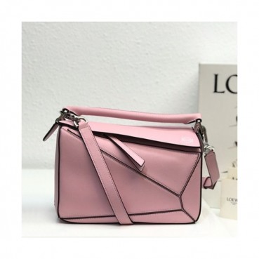 Loewe 2019 Puzzle Small Shoulder Bag, 24CM - 로에베 2019 퍼즐 스몰 숄더백 ,LOEB0138, 24CM,핑크