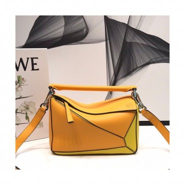 Loewe 2019 Puzzle Small Shoulder Bag, 24CM - 로에베 2019 퍼즐 스몰 숄더백 ,LOEB0132, 24CM, 옐로우