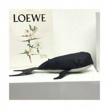 Loewe 2019 Dolphin Shoulder Bag, 39CM - 로에베 2019 돌핀 여성용 숄더백 ,LOEB0117, 39CM, 블랙