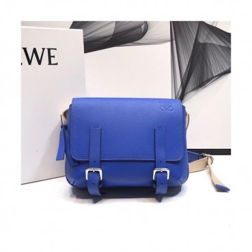 Loewe 2019 Military Messenger Shoulder Bag, 24.5CM - 로에베 2019 밀리터리 남성용 메신저 숄더백 ,LOEB0045, 24.5CM, 블루