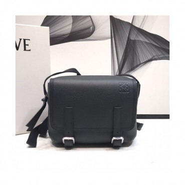 Loewe 2019 Military Messenger Shoulder Bag, 24.5CM - 로에베 2019 밀리터리 남성용 메신저 숄더백 ,LOEB0044, 24.5CM, 블랙