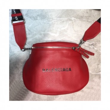Balenciaga 2019 Leather  Shoulder Bag,24CM - 발렌시아가 2019 남여공용 레더 숄더백,BGB0365,24CM,레드