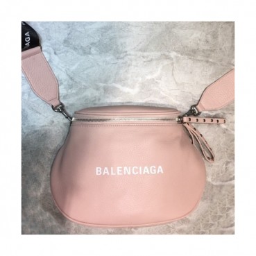 Balenciaga 2019 Leather  Shoulder Bag,24CM - 발렌시아가 2019 남여공용 레더 숄더백,BGB0362,24CM,연핑크