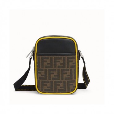 Fendi 2019 PU Shoulder Bag, 19cm - 펜디 2019 PU 남여공용 숄더백,FENB0416,19cm,브라운