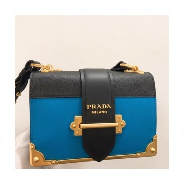 Prada Cahier Leather Shoulder Bag,20cm - 프라다 카이에 레더 여성용 숄더백 ,1BD045