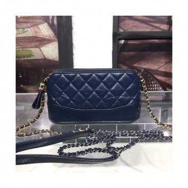 Chanel Women Gabrielle Leather Chain Shoulder Bag ,18CM - 샤넬 여성용 가브리엘 레더 체인 숄더백,CHAB0822,18CM,블루