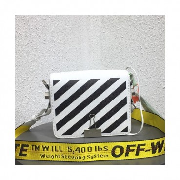 Off White 2019 Leather Binder Clip Shoulder Bag,19cm - 오프화이트 2019 레더 바인더 클립 숄더백 5503