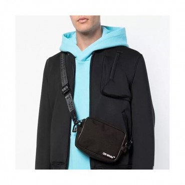 Off White 2019 Canvas Camera Shoulder Bag,19cm - 오프화이트 2019 캔버스 남여공용 카메라 숄더백 5538