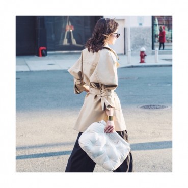 Maison Margiela 2019 Glam Slam Leather Large Shoulder Bag / Clutch Bag,42cm - 메종 마르지엘라 2019 글램 슬램 레더 라지 숄더백 / 클러치백,MMB0020,42cm,화이트