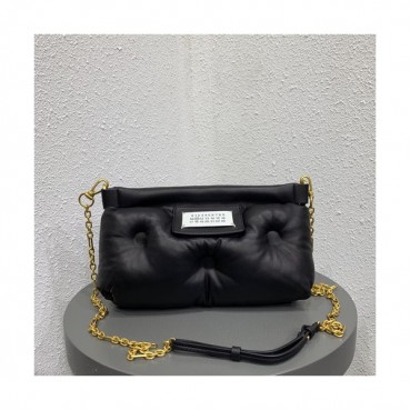 Maison Margiela 2019 Glam Slam Leather Small Chain Shoulder Bag / Clutch Bag,29cm - 메종 마르지엘라 2019 글램 슬램 레더 스몰 체인 숄더백 / 클러치백,MMB0014,29cm,블랙