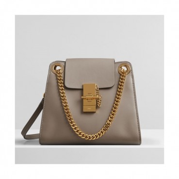 Chole 2019 Annie Leather Shoulder Bag, 22cm -  끌로에 2019 애니 레더 숄더백,CLB0118,22cm,그레이