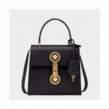 Versace 2019 Women Leather Tote Shoulder Bag,20CM - 베르사체 2019 여성용 레더 토트 숄더백 ,VERB0054,20CM,블랙